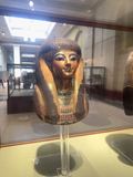 Thuya's funerary mask on museum display